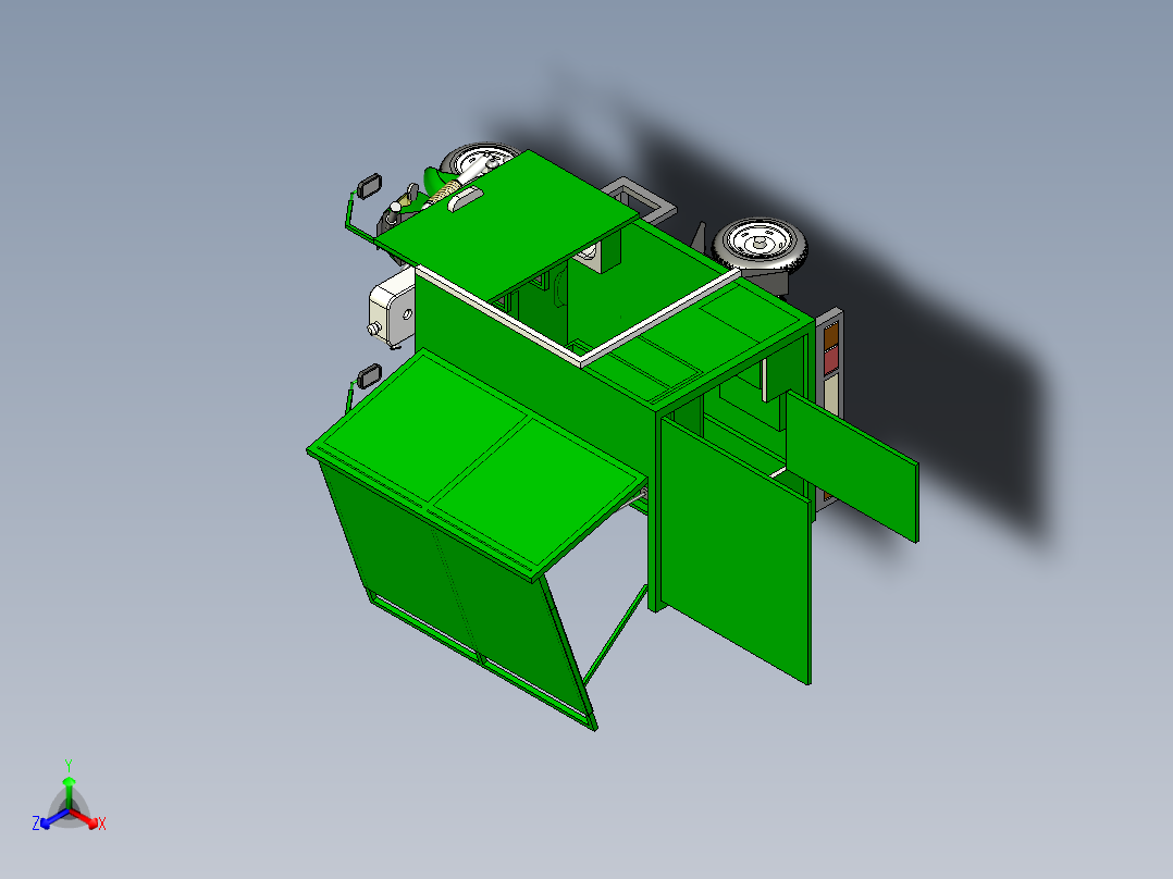 商务三轮车--x_t正等轴测图