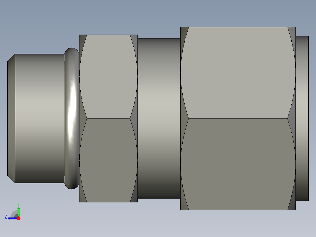 卡套式工业通用硬管接头16-12_f5bu-s右视图