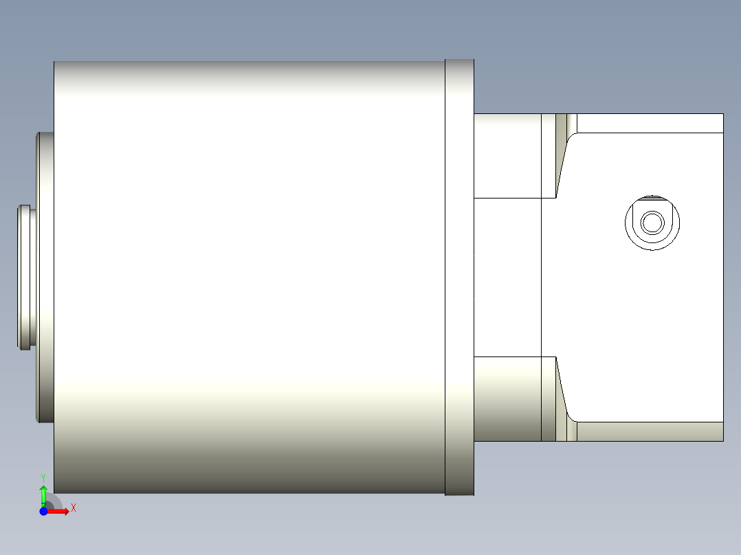 直齿孔PLE120-L3-LC19-70-90-M5前视图