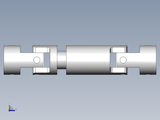 花键传动轴 D8-静应力分析左视缩略图
