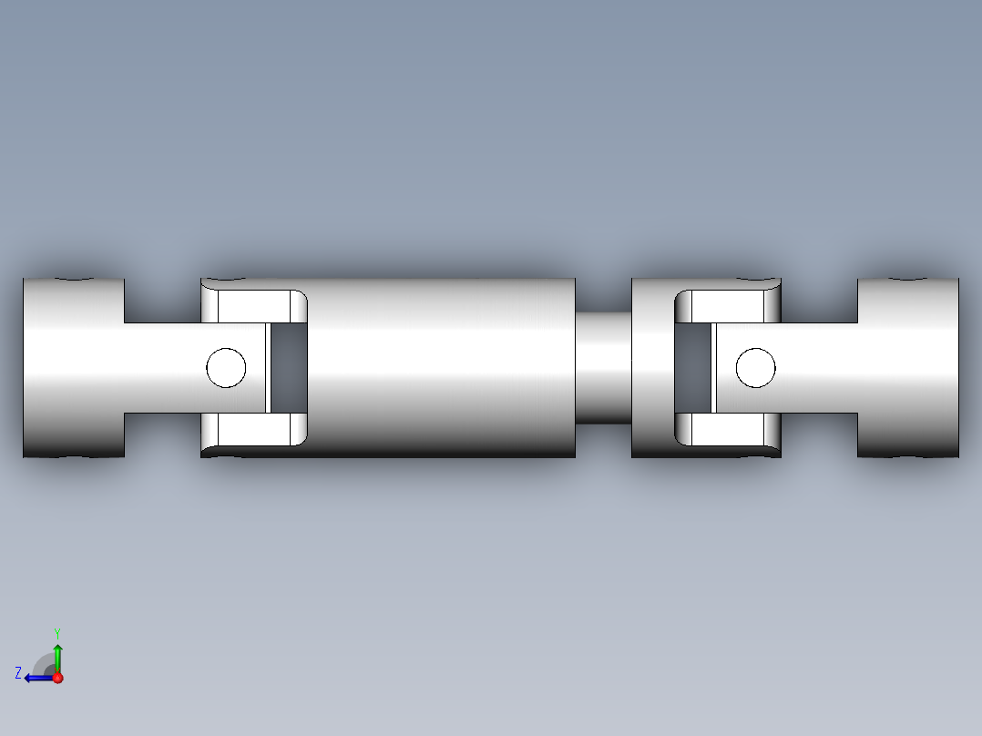 花键传动轴 D8-静应力分析右视图