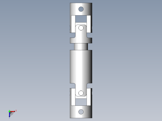 花键传动轴 D8-静应力分析俯视缩略图