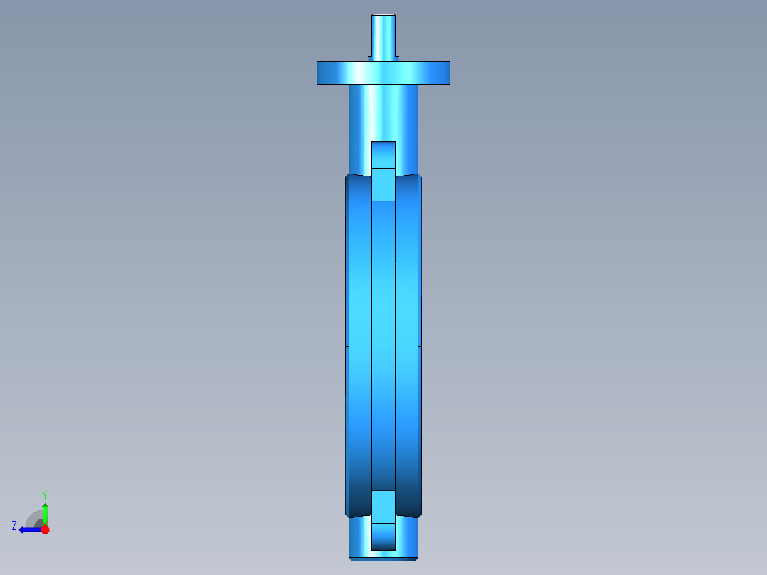 阀门模型WD71X-D_[250]右视图