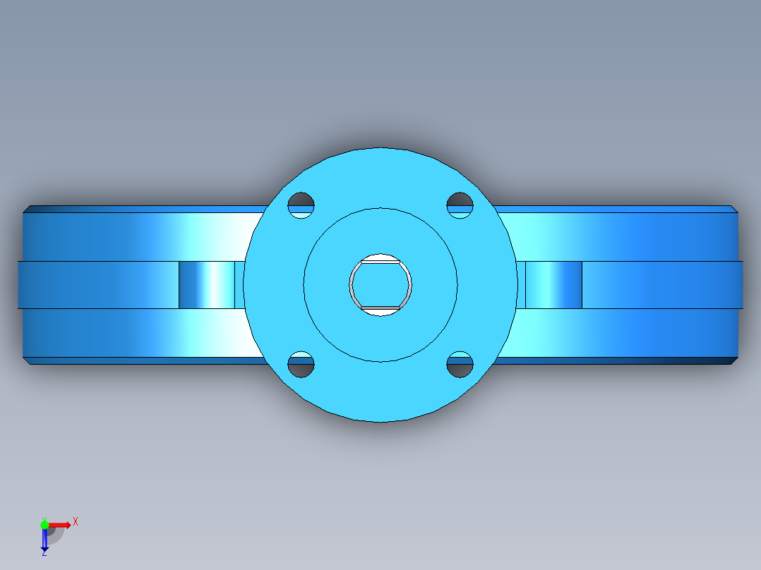 阀门模型WD71X-D_[250]俯视图