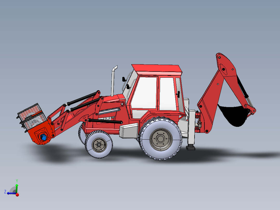 铲车带的混凝土搅拌机