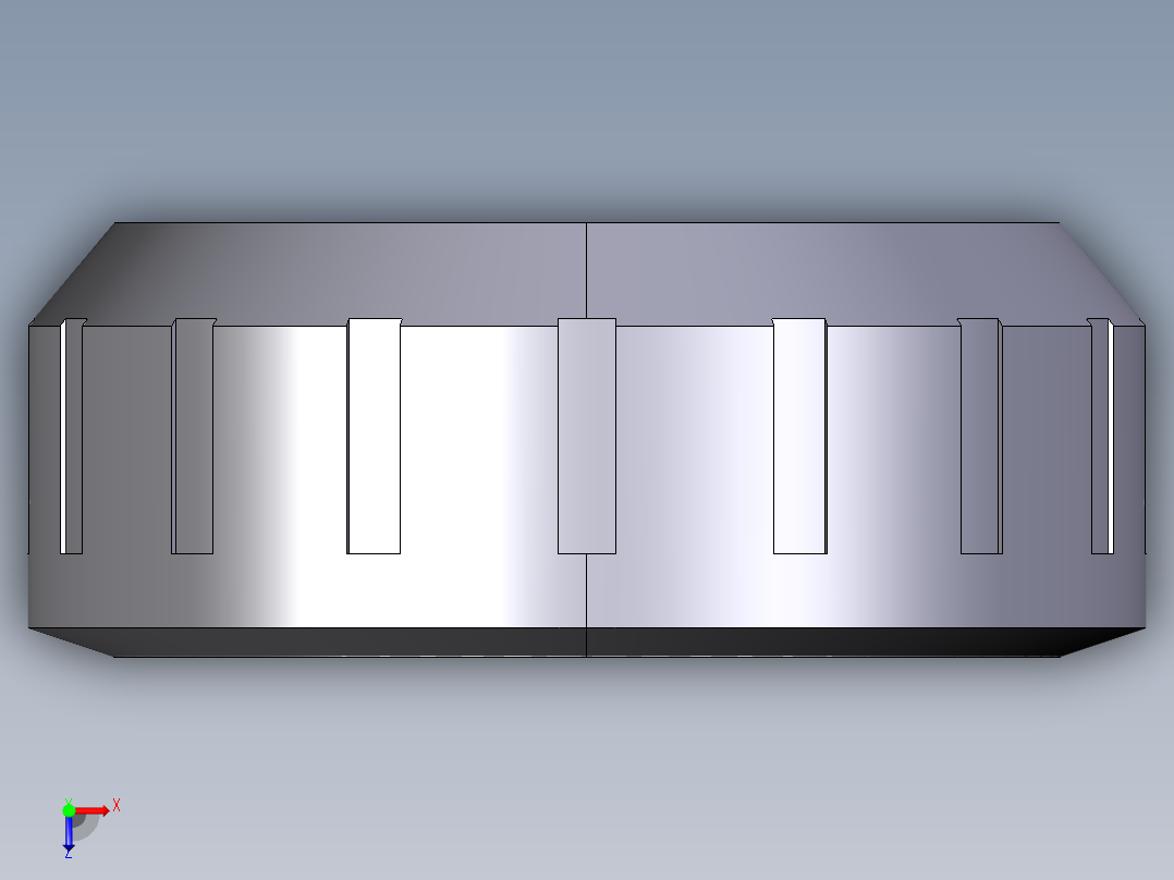 11EFV 联管螺母与联盟类型BIV，螺纹BIFV, BFV, BLV, BIRV, BIFOV, BIROV, BIFXV, BIRXV俯视图