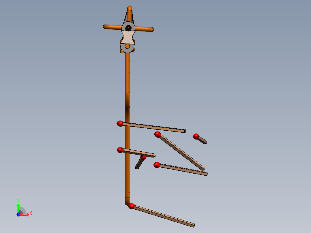火柴枪儿时玩具 修改优化前视图