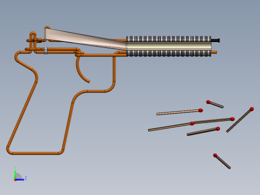 火柴枪儿时玩具 修改优化左视缩略图
