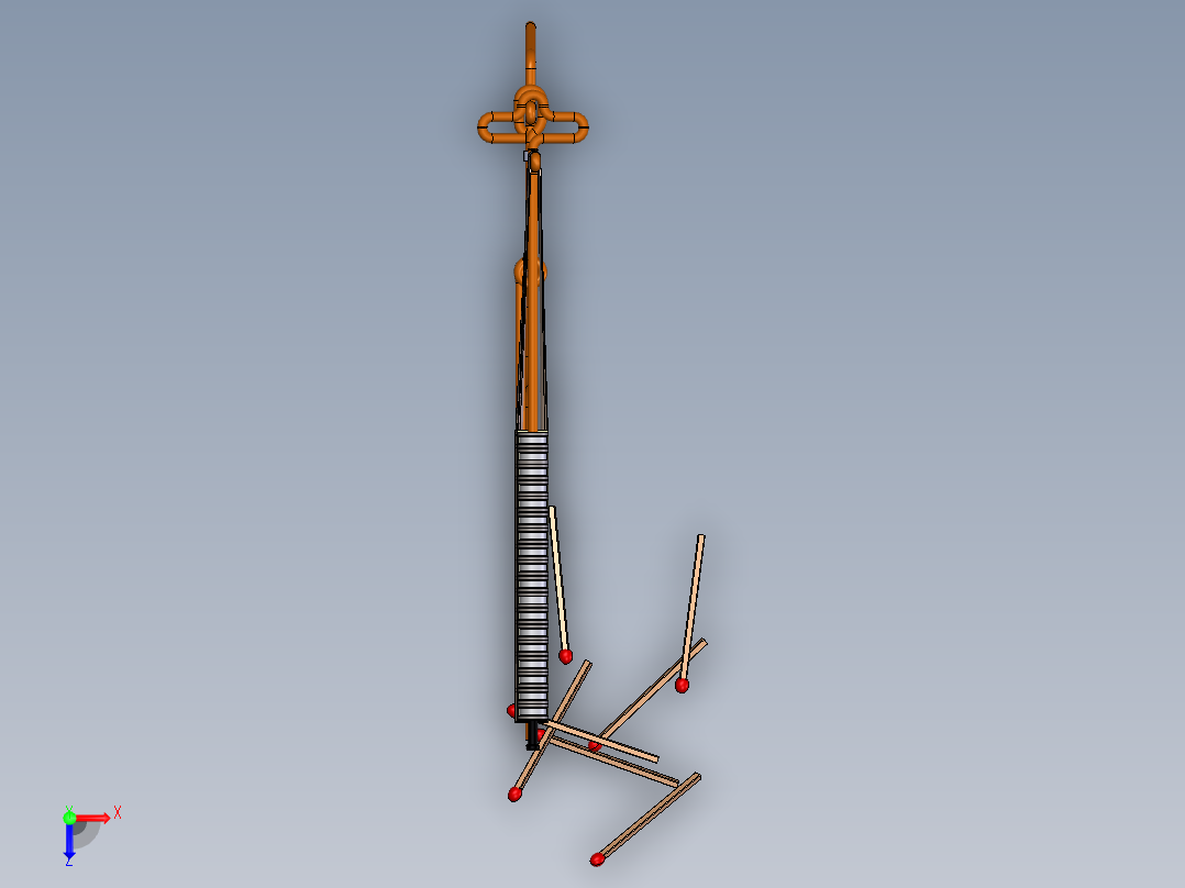 火柴枪儿时玩具 修改优化俯视图