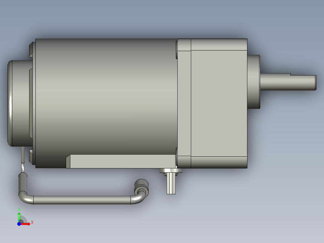 M61X6GD4L(MUSN606GL-MUXN606GL)+MX6G3BA微型齿轮调速马达前视图