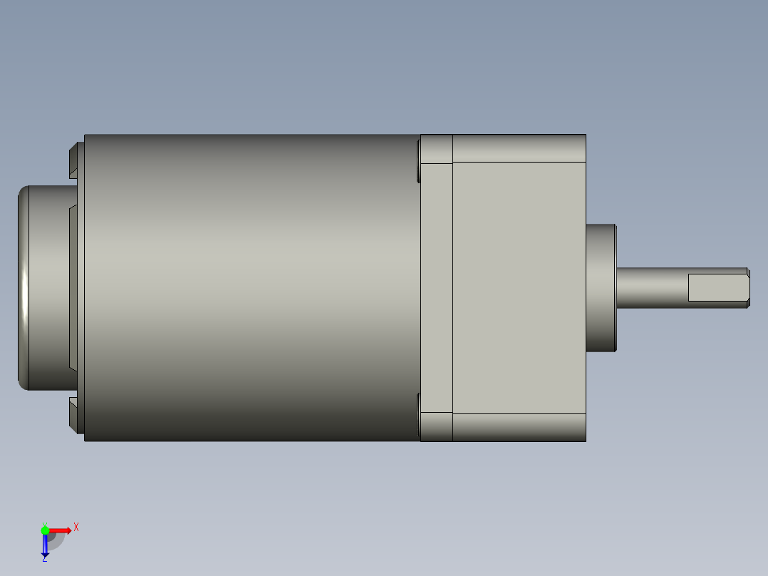 M61X6GD4L(MUSN606GL-MUXN606GL)+MX6G3BA微型齿轮调速马达俯视图