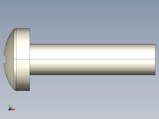 螺丝 M2.5 十字盘头-M2.5 x 10 Screw head.STEP前视缩略图
