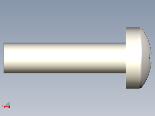 螺丝 M2.5 十字盘头-M2.5 x 10 Screw head.STEP后视缩略图
