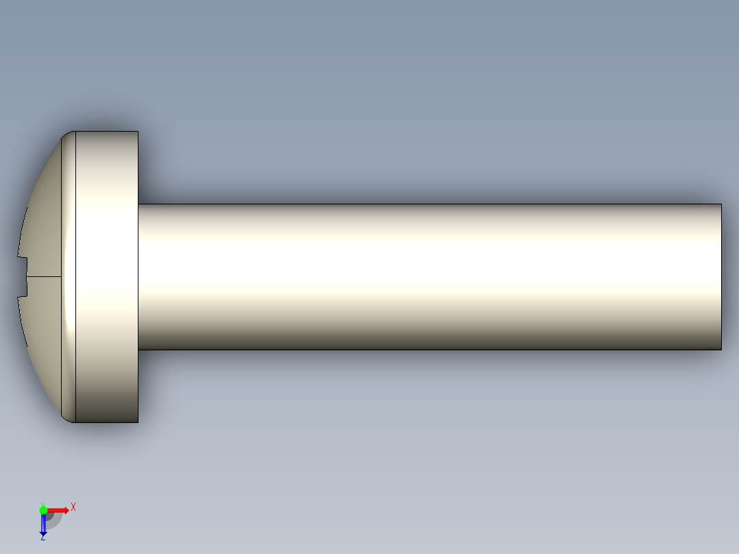 螺丝 M2.5 十字盘头-M2.5 x 10 Screw head.STEP俯视图