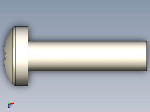螺丝 M2.5 十字盘头-M2.5 x 10 Screw head.STEP俯视缩略图
