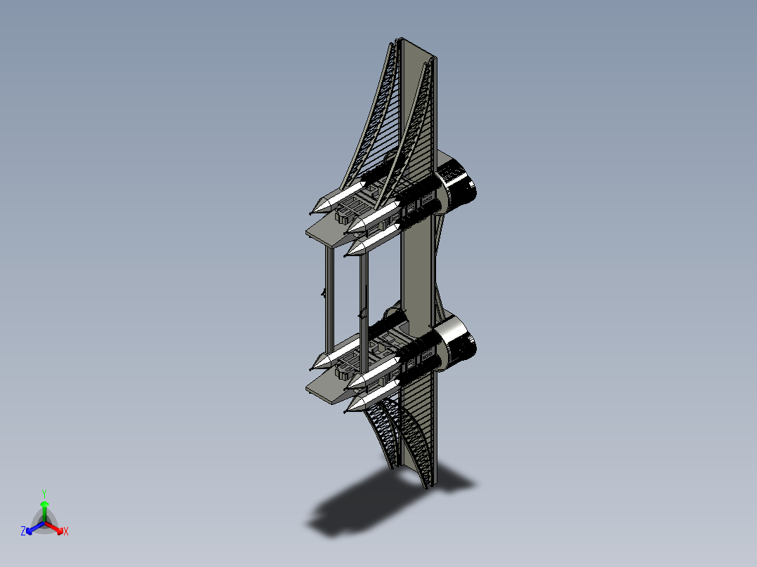 伦敦塔桥（iCader.com与您分享最新的CAD设计工具和创意工业设计3D作品）主视图