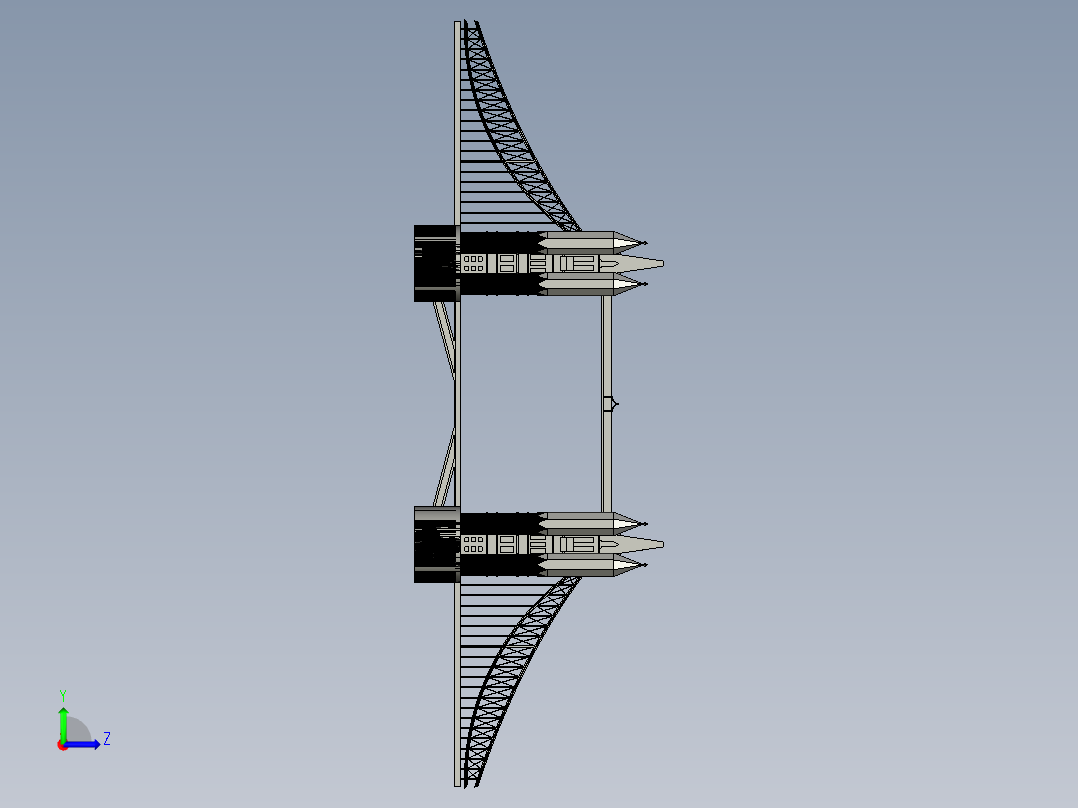 伦敦塔桥（iCader.com与您分享最新的CAD设计工具和创意工业设计3D作品）左视图