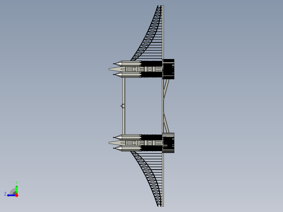 伦敦塔桥（iCader.com与您分享最新的CAD设计工具和创意工业设计3D作品）右视图