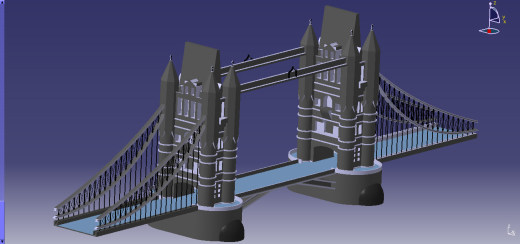 伦敦塔桥（iCader.com与您分享最新的CAD设计工具和创意工业设计3D作品）缩略图