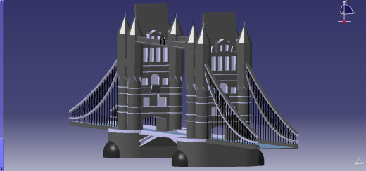 伦敦塔桥（iCader.com与您分享最新的CAD设计工具和创意工业设计3D作品）缩略图
