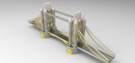伦敦塔桥（iCader.com与您分享最新的CAD设计工具和创意工业设计3D作品）缩略图