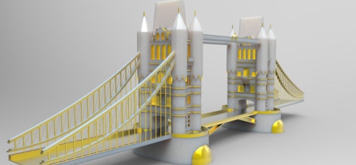 伦敦塔桥（iCader.com与您分享最新的CAD设计工具和创意工业设计3D作品）缩略图