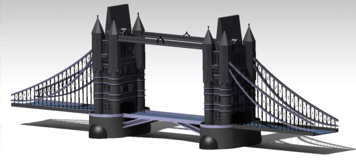 伦敦塔桥（iCader.com与您分享最新的CAD设计工具和创意工业设计3D作品）缩略图