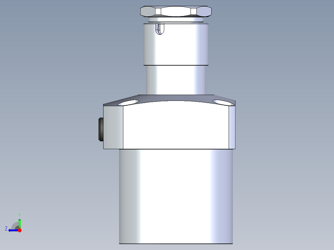 KOSMEKLG1050-CR-Y60多系列多零件图纸模型右视图