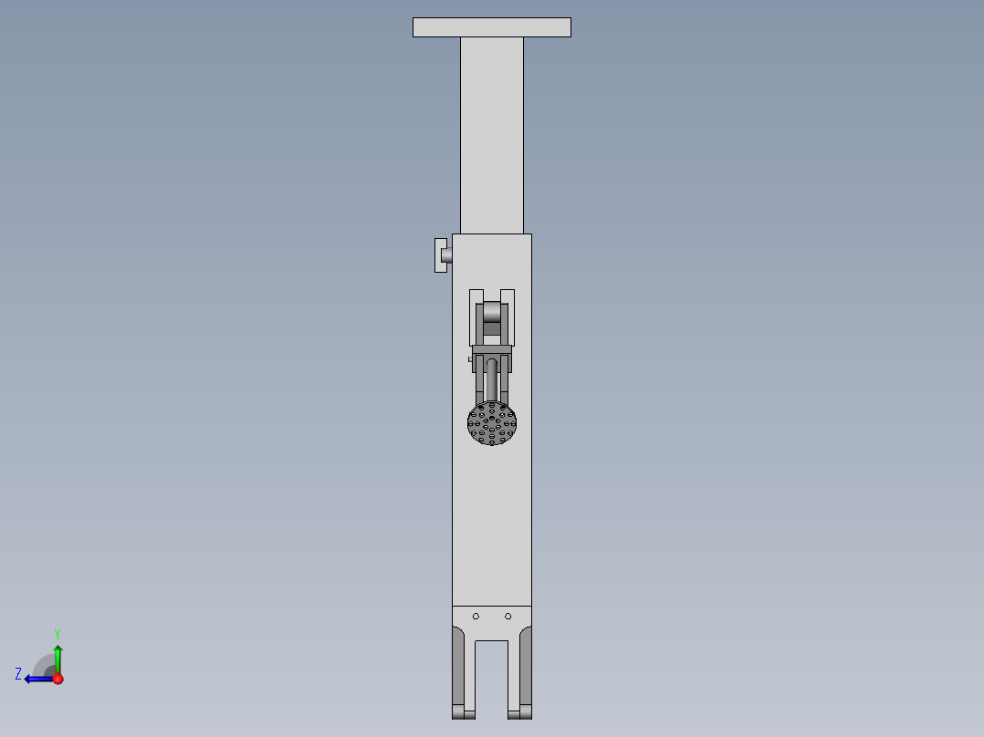 市政工程测量用吊架右视图