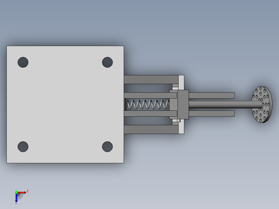 市政工程测量用吊架俯视图