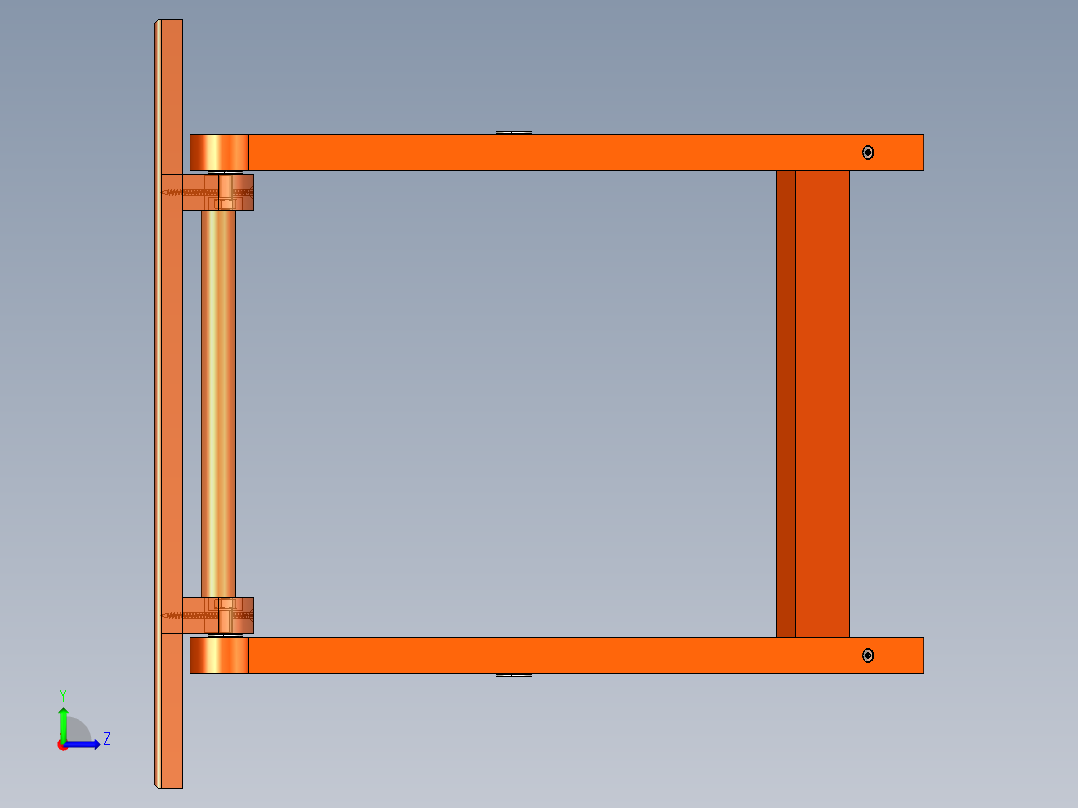 折叠凳子左视图