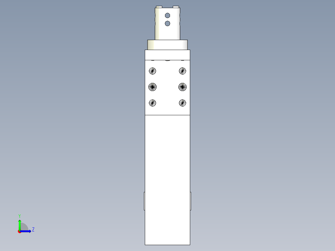 德克斯TUNKERS气缸数模SZV_1_40_A01_T12_TUENKERS左视图