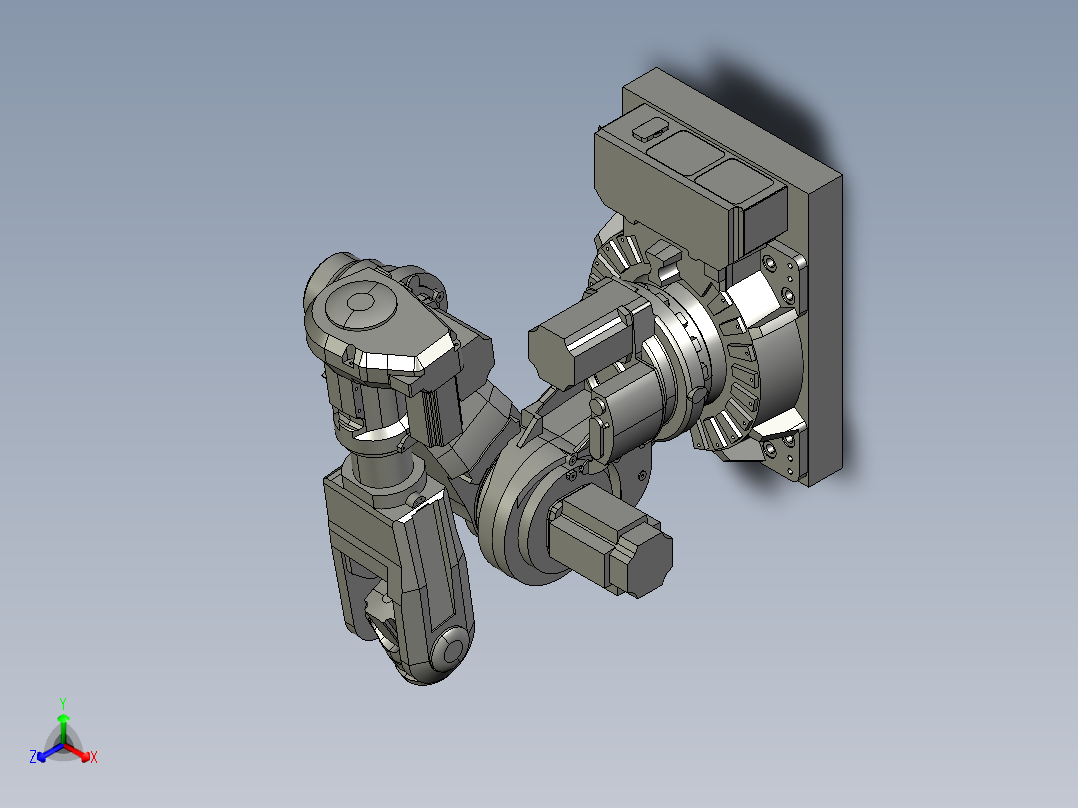 机械臂正等轴测图