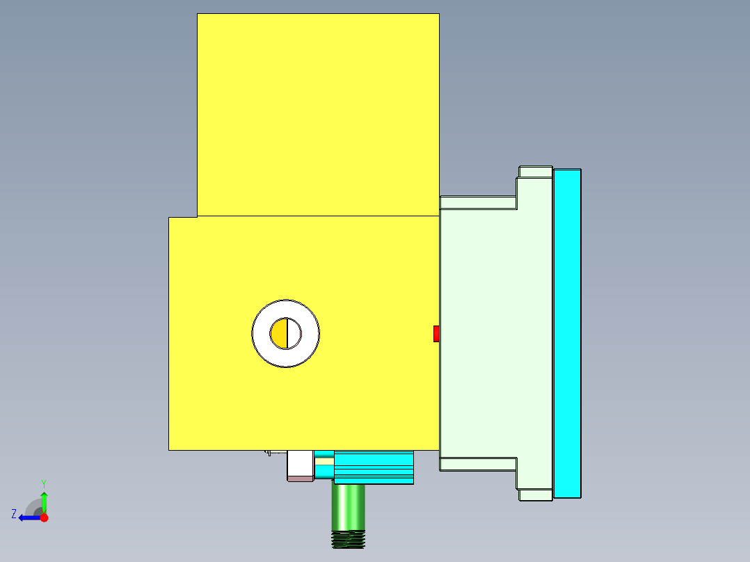 ZAZ00-A-笔记本CNC工装夹具三维模型CNC6-1023右视图