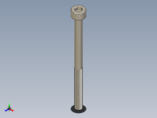 Screw_DIN_912_M3x40_A2.STEP公制内六角螺钉