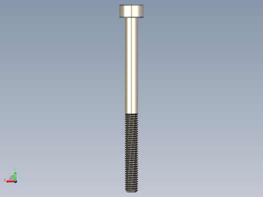 Screw_DIN_912_M3x40_A2.STEP公制内六角螺钉后视缩略图