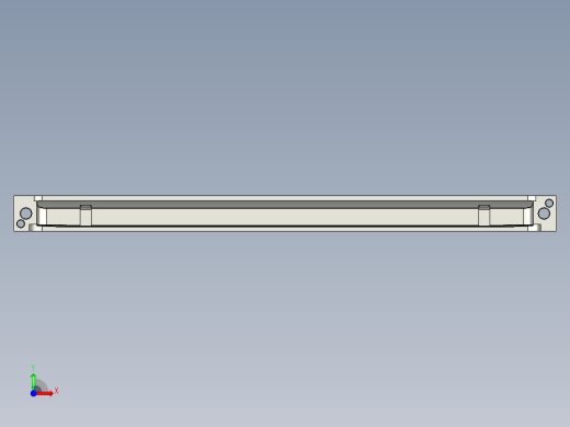 长条铝制工件铣多角度结构编程模型前视缩略图