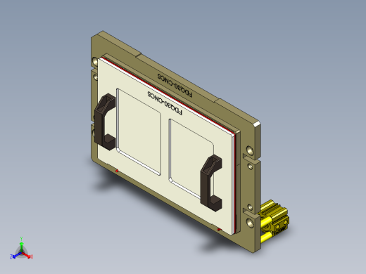 FDQ30-笔记本CNC工装夹具三维模型CNC5-190408