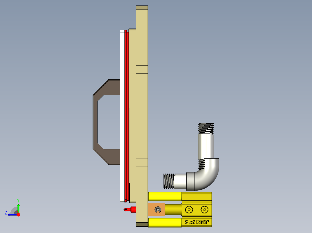 FDQ30-笔记本CNC工装夹具三维模型CNC5-190408右视图