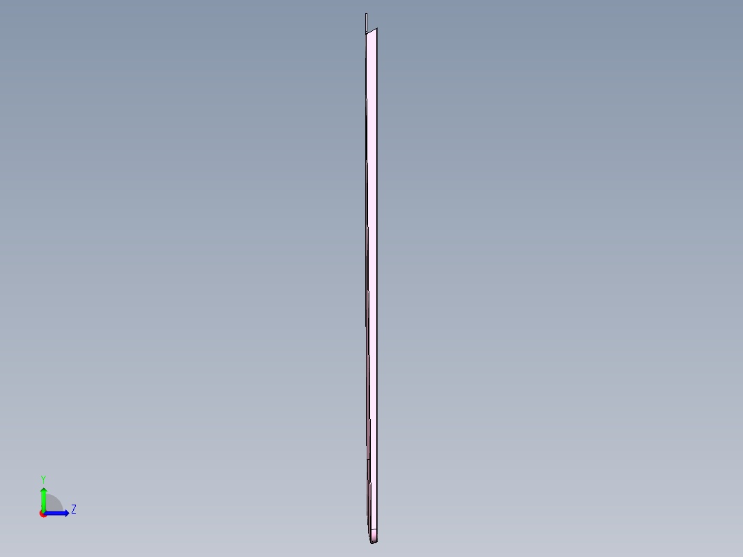 笔记本屏幕外壳铣避位+PL面程序模型左视图