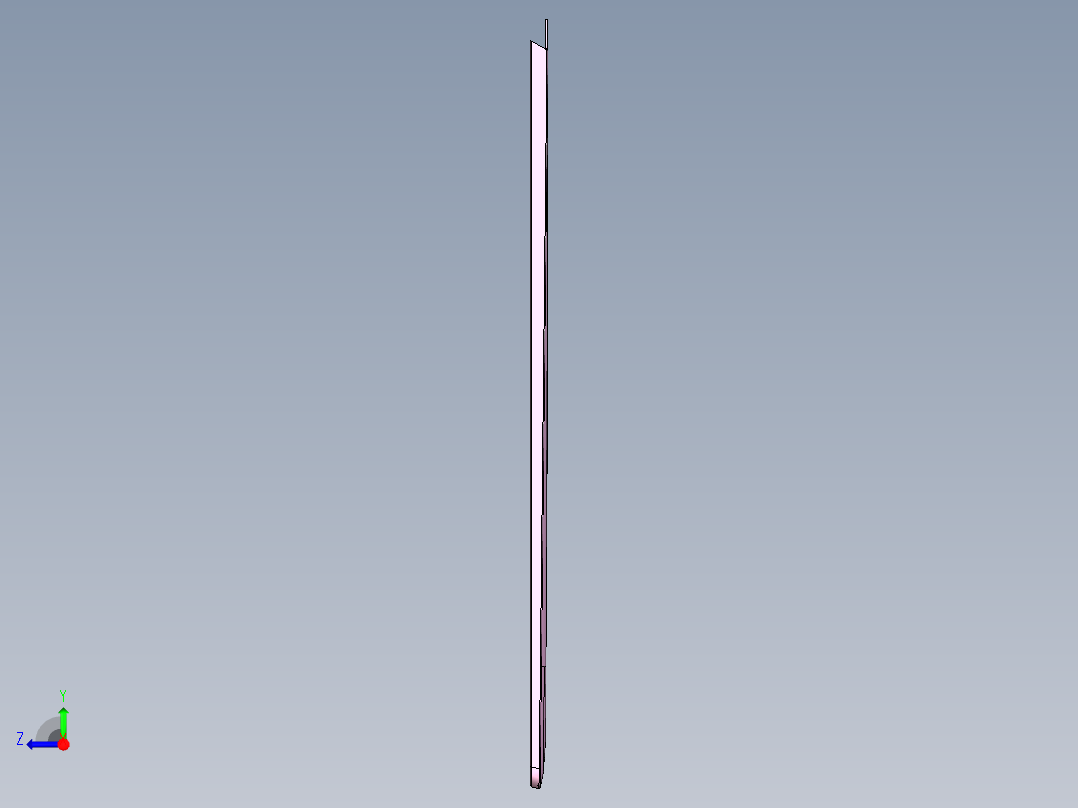 笔记本屏幕外壳铣避位+PL面程序模型右视图