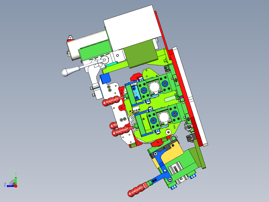汽车排气管芯体焊接工装右视图