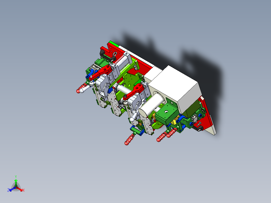 汽车排气管芯体焊接工装正等轴测图