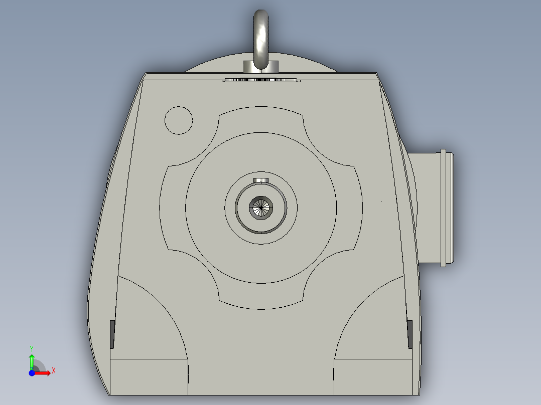 齿轮电机PBL 7.5kwx79rpm前视图