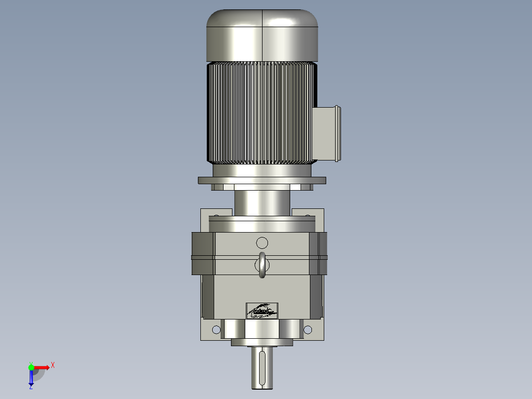 齿轮电机PBL 7.5kwx79rpm俯视图