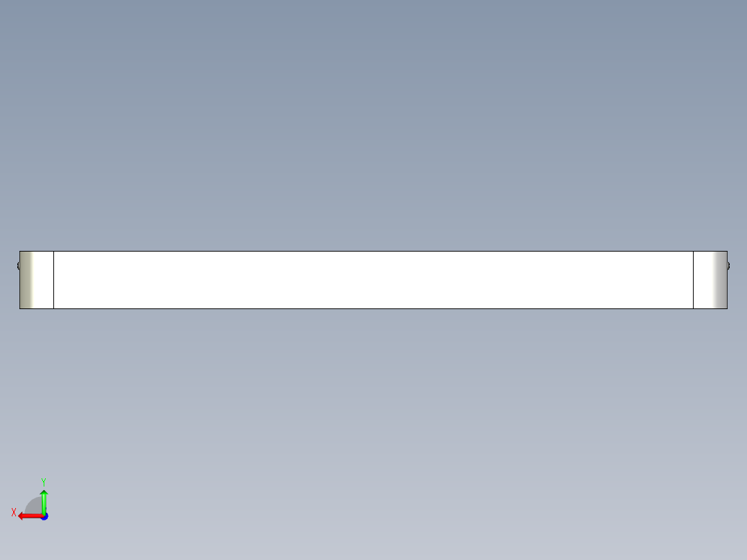 长条格栅灯后视图