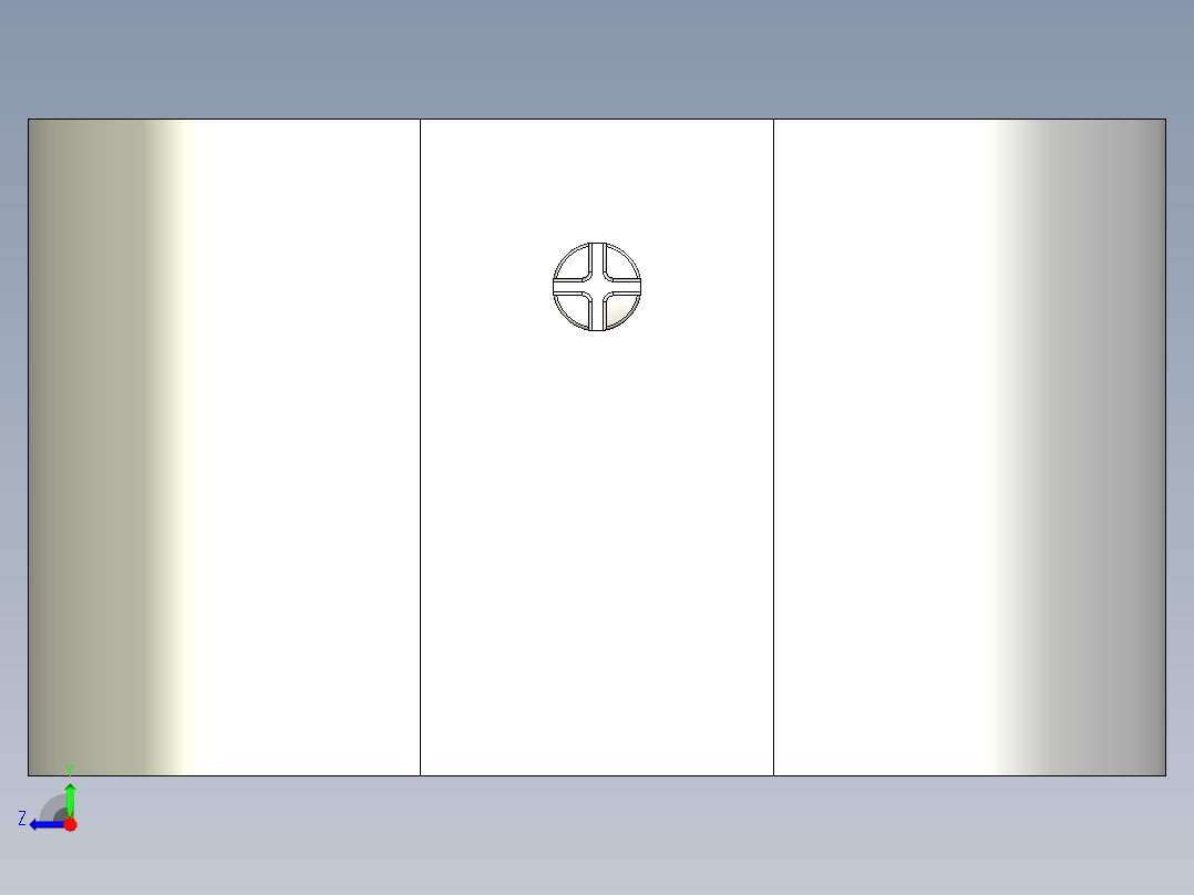 长条格栅灯右视图