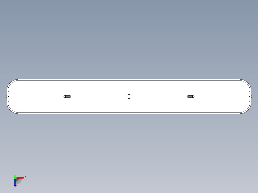 长条格栅灯俯视图