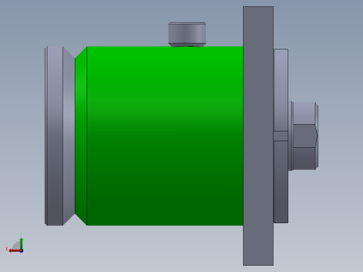 高压液压缸（带前法兰）150x70x32毫米后视缩略图