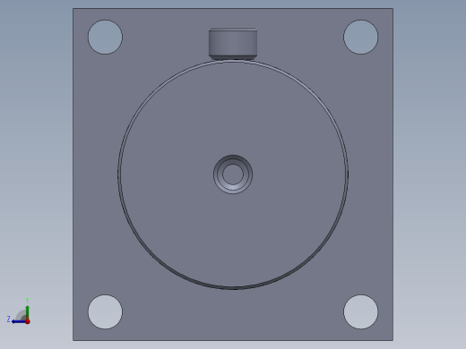 高压液压缸（带前法兰）150x70x32毫米右视缩略图